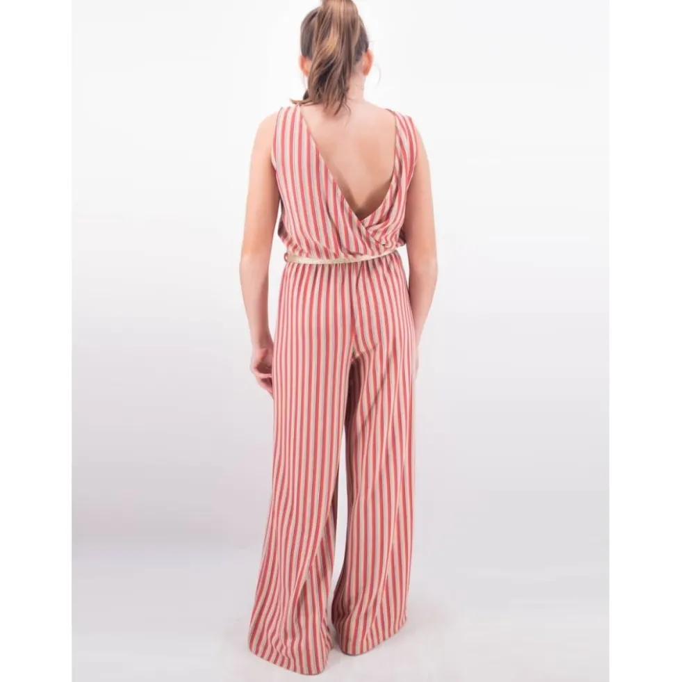 Stribet Lurex Jumpsuit