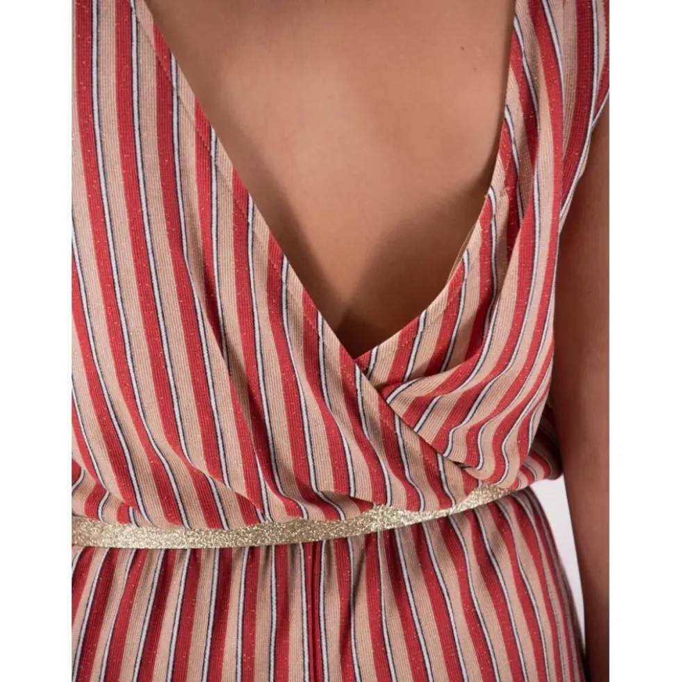 Stribet Lurex Jumpsuit