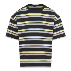 Stribet T-shirt i bomuld