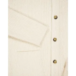 Strikket cardigan med brandede knapper