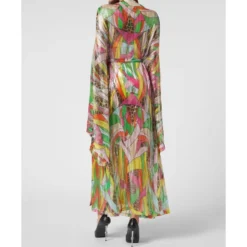 Strikket Lurex Kaftan