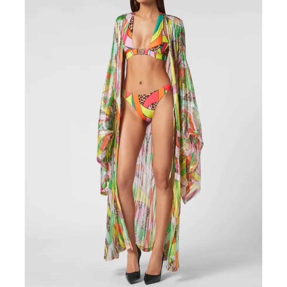 Strikket Lurex Kaftan