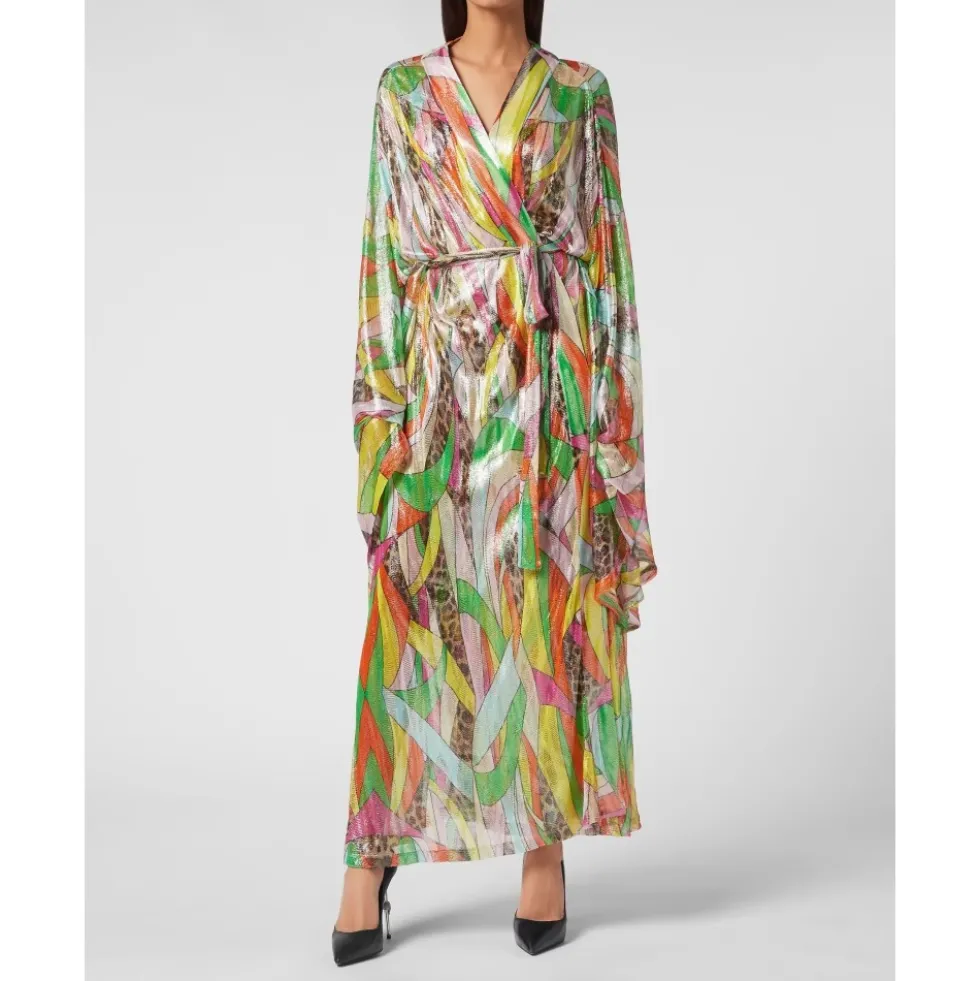 Strikket Lurex Kaftan