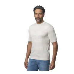 Strikket T-shirt med tekstur