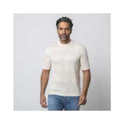 Strikket T-shirt med tekstur