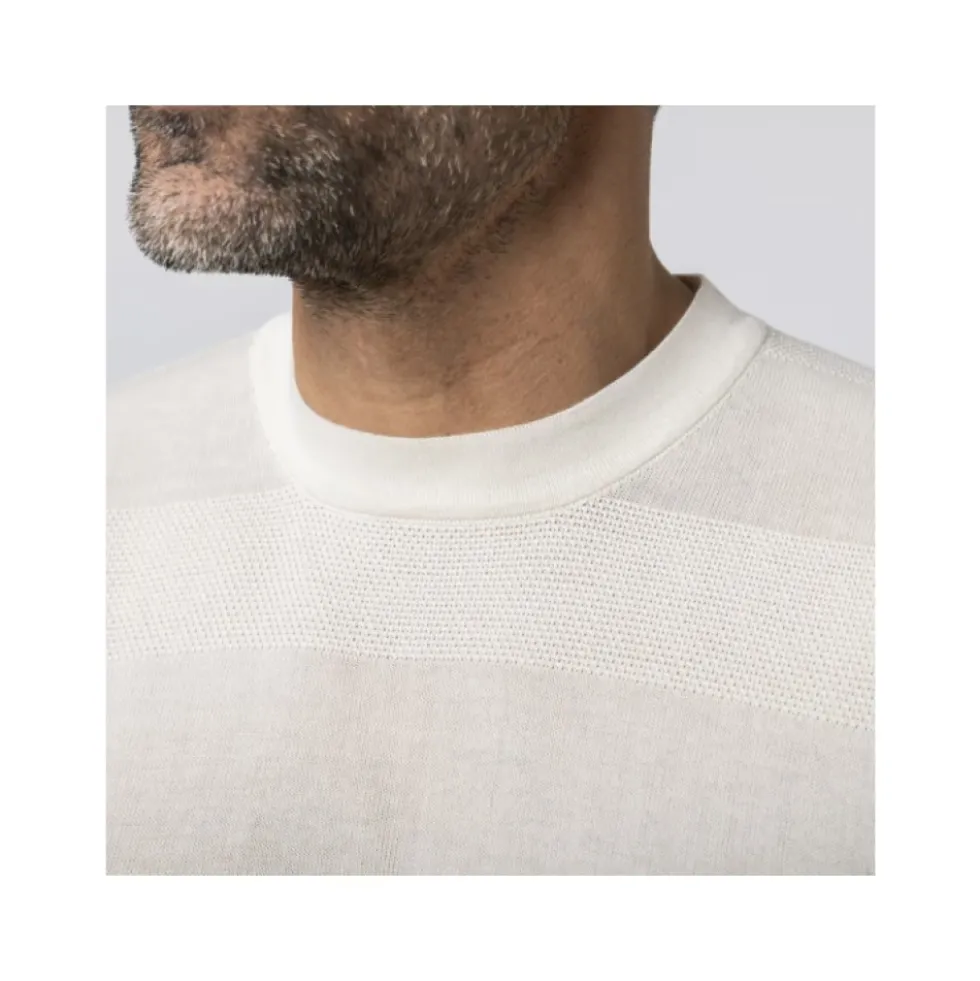 Strikket T-shirt med tekstur