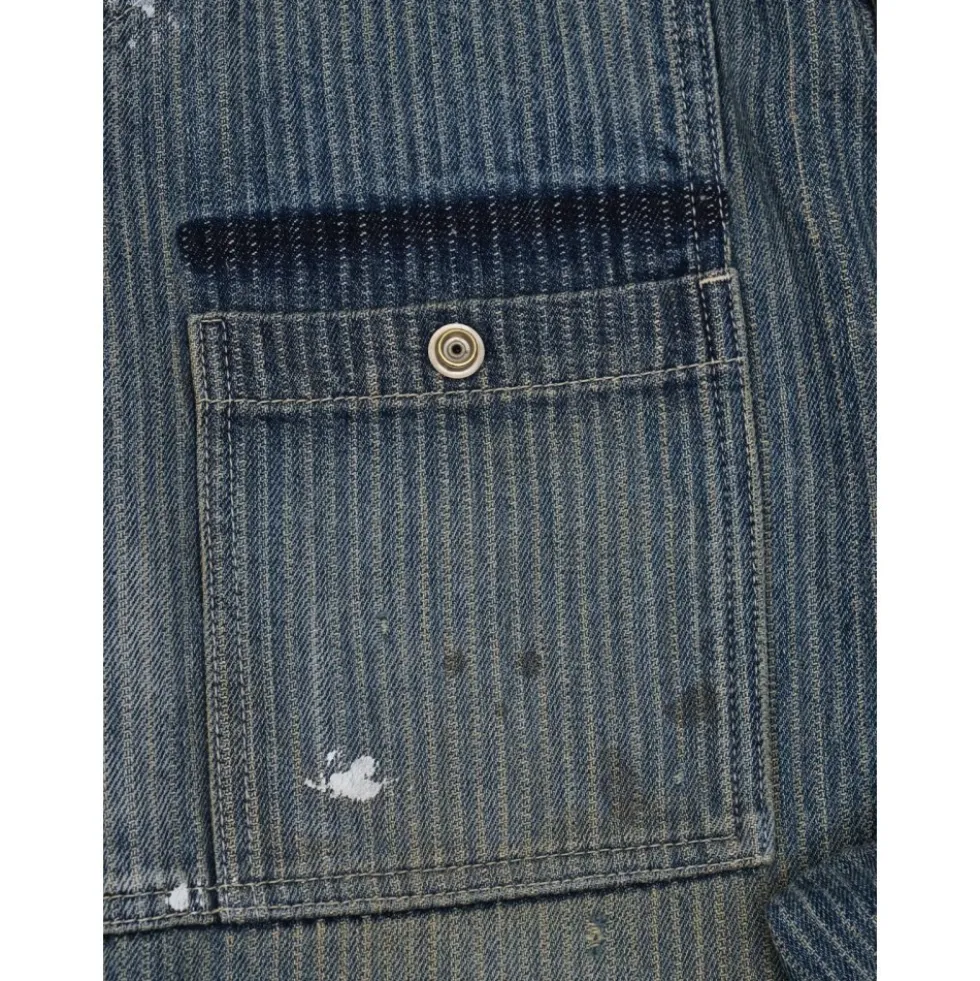 Stripe Patchwork Jeans
