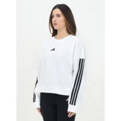 3-Stripes French Terry Crew Neck Sweatshirt
