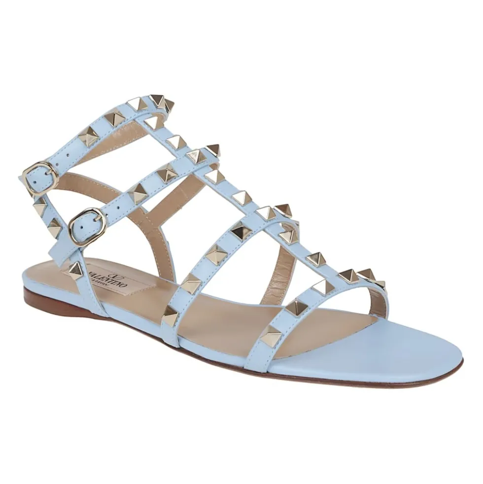 Studded Kalveskind Ankelsandal