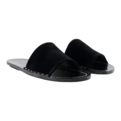 Studded Leather Slides
