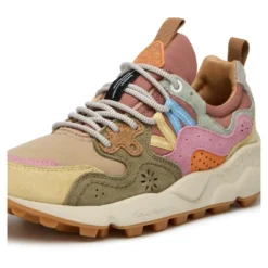 Suede and technical fabric sneakers YAMANO 3 WOMAN