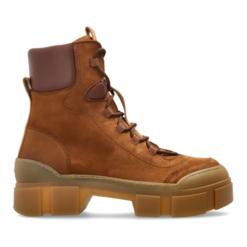 Suede ankelstøvler