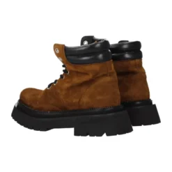 Suede Lace-Up Ankelstøvler