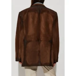 Suede Suit Jacket