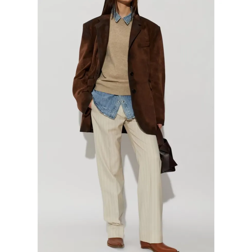 Suede Suit Jacket