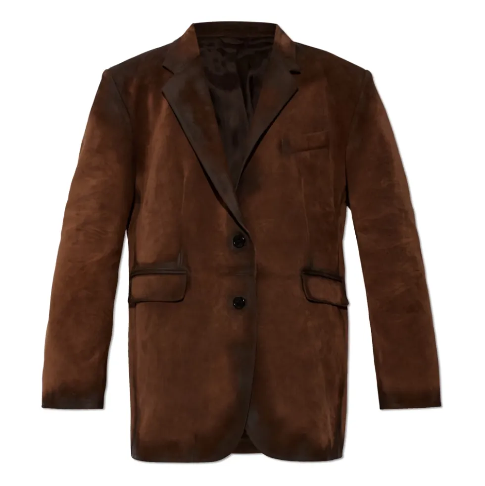 Suede Suit Jacket