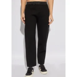 Sweatpants med logo patch
