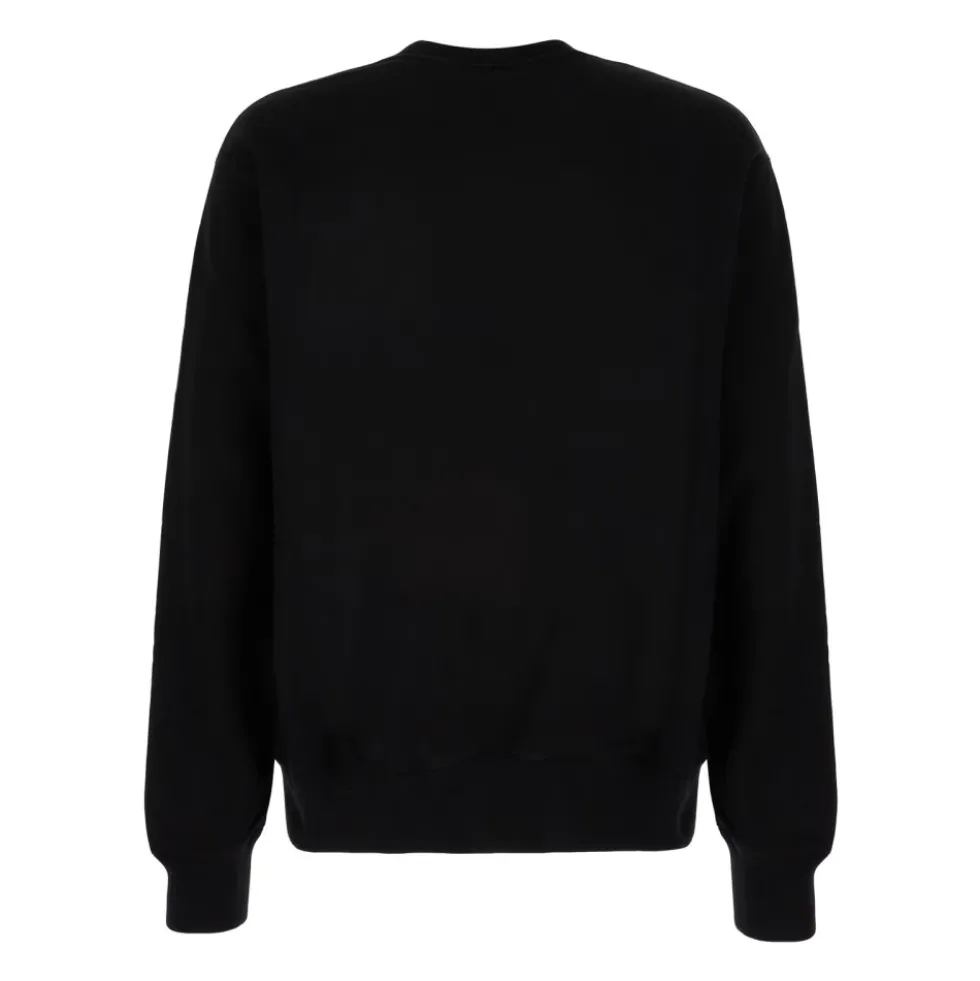 Sweatshirt i børstet bomuldsjersey