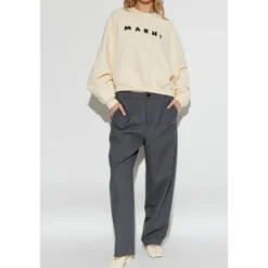 Sweatshirt med logo