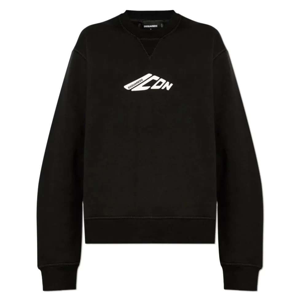 Sweatshirt med trykt logo