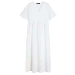 Tartufo Scalloped Eyelet Cotton Poplin Dress