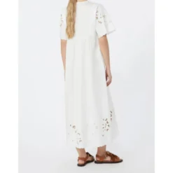 Tartufo Scalloped Eyelet Cotton Poplin Dress