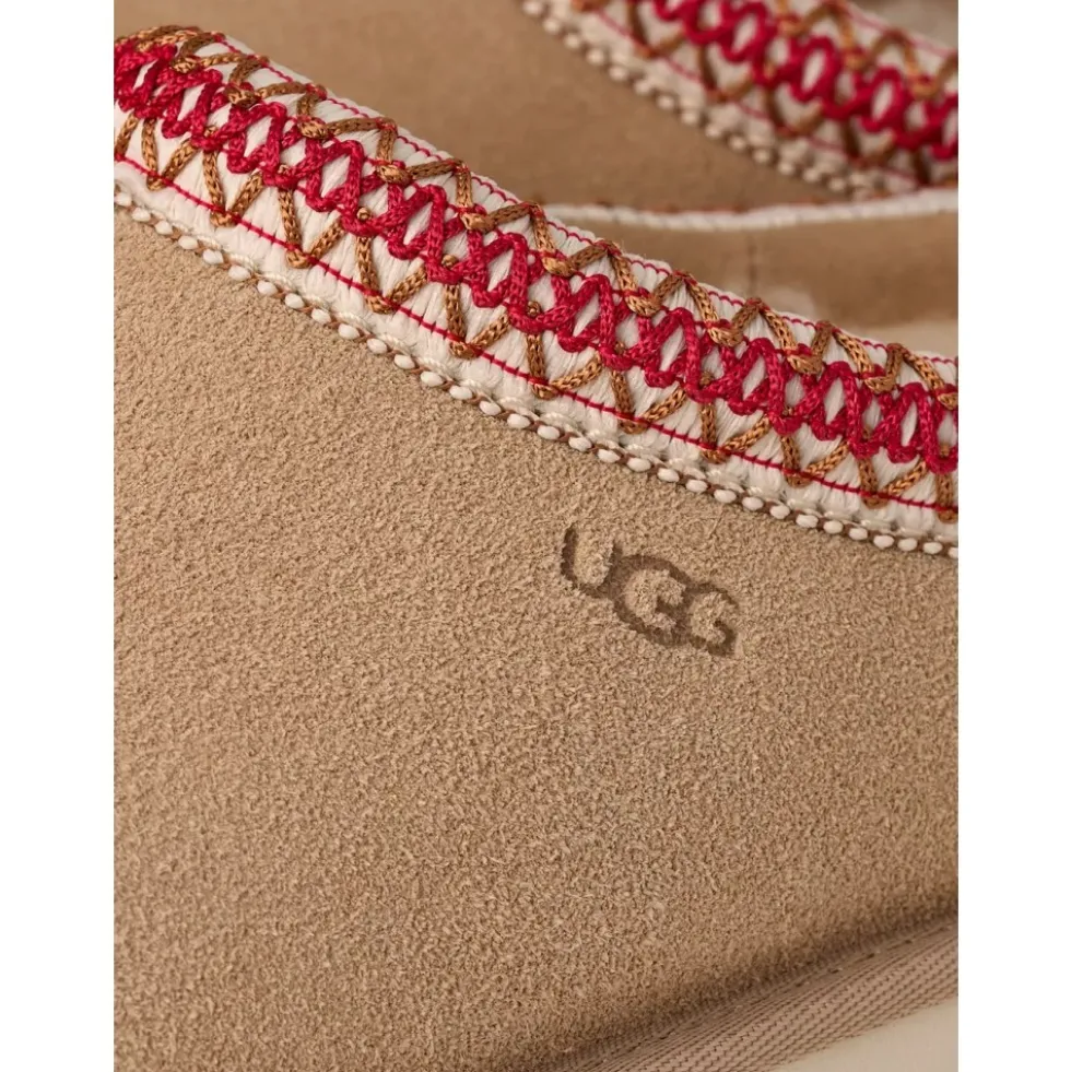 Tasman II Slippers Sand / Dark Cherry