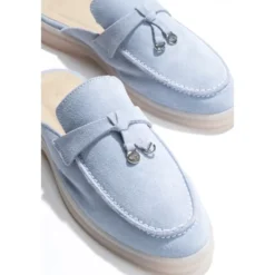 Tassel Velour Mules