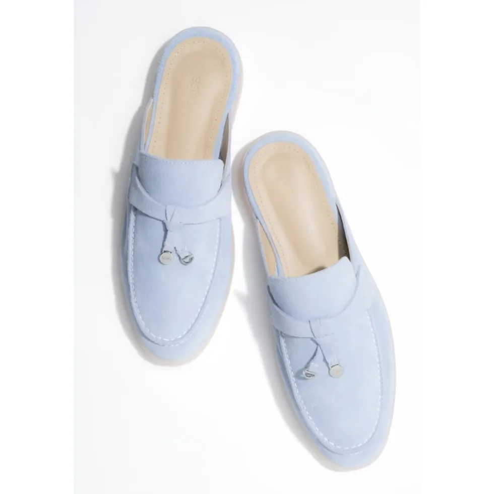 Tassel Velour Mules