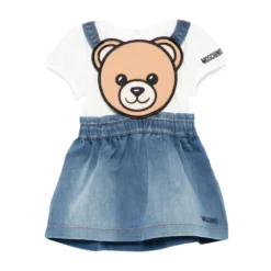 Teddy Bear Denim Skirt