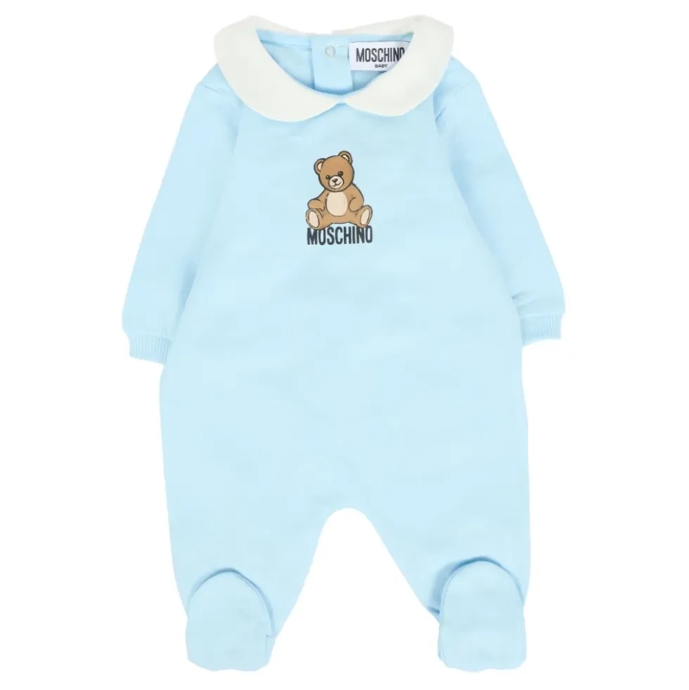 Teddy Bear Rompers i lyseblå