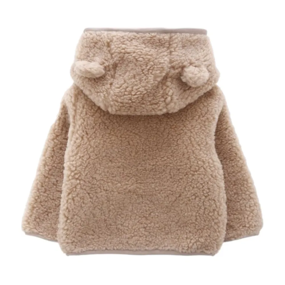 Teddy Zip-Up Hættetrøje
