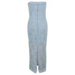 Textured Mesh Floral Tube Dress