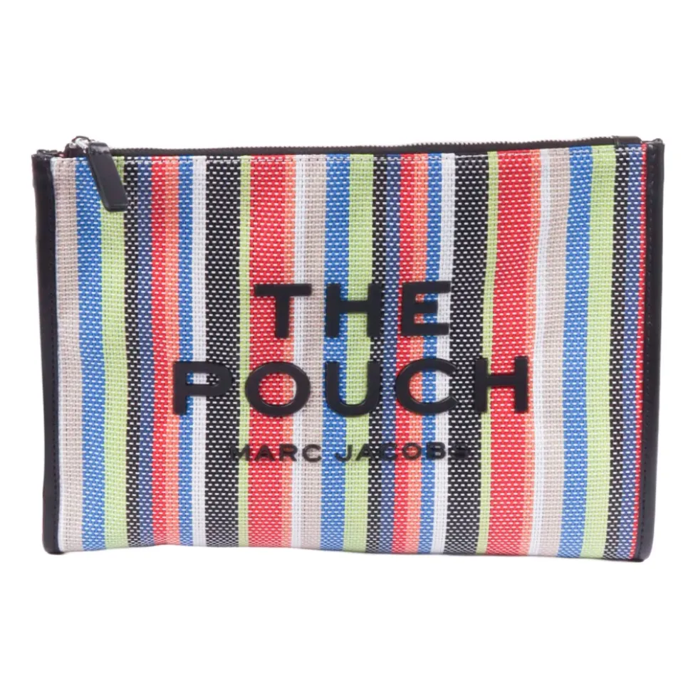 The Stripe Mesh Large Pouch