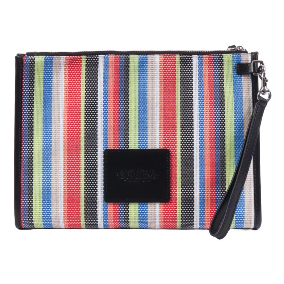 The Stripe Mesh Large Pouch