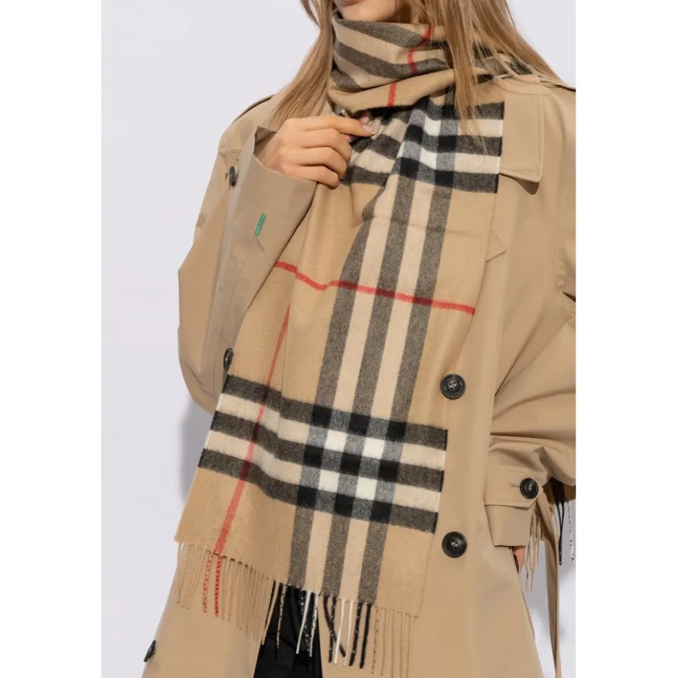 Tjek Cashmere Tørklæde