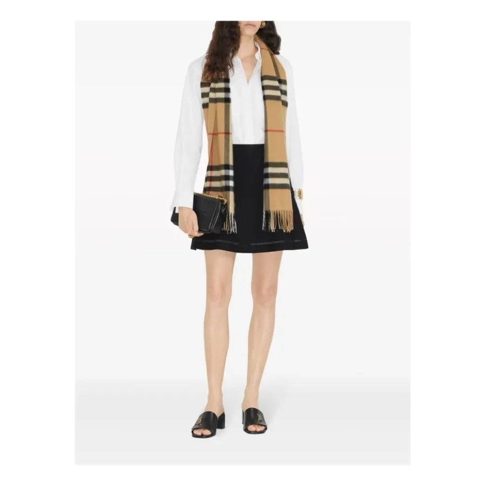 Tjek Cashmere Tørklæde