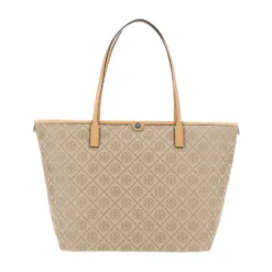 T Monogram Zip Tote