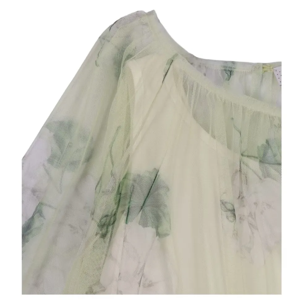 Top Tulle Foderato Tulle