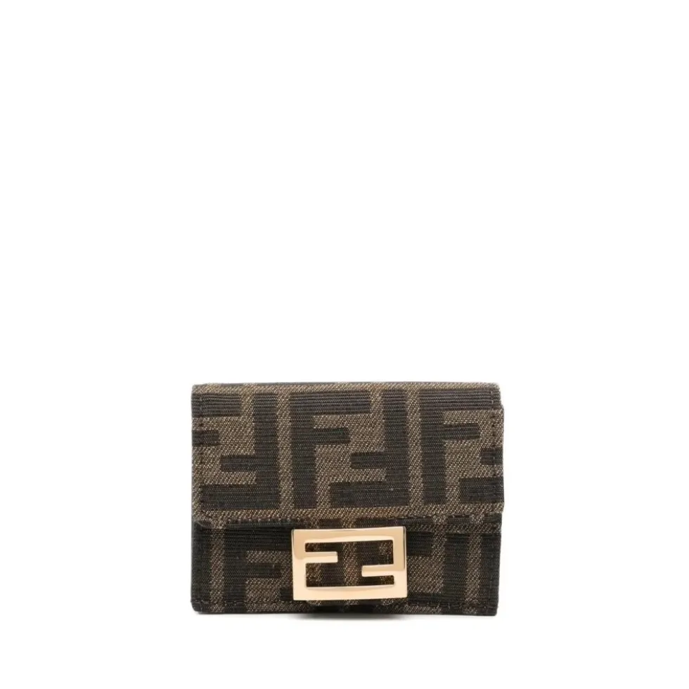 Trifold Zucca Jacquard Tabacco Pung