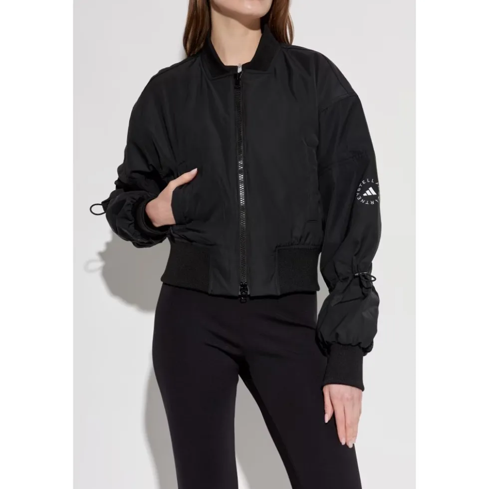 TrueNature Woven Bomber Cropped Jakke