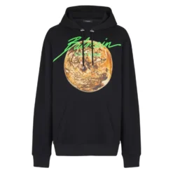Trykt Universe logo og planet hættetrøje
