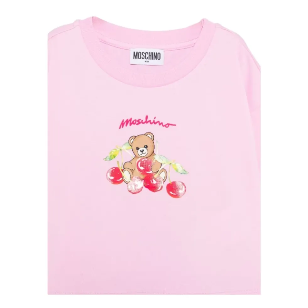 T-shirt med grafisk print, rund hals og korte ærmer