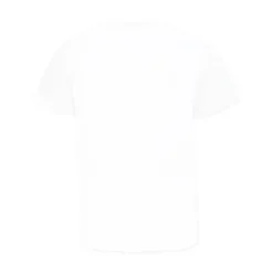 T-shirt med logo bogstaver og patch