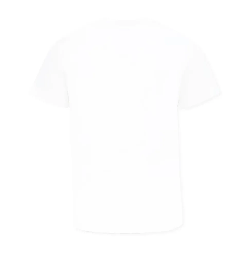 T-shirt med logo bogstaver og patch