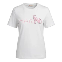 T-shirt med præget logo
