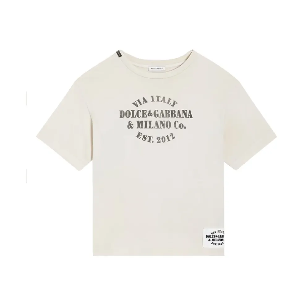 T-shirt med print