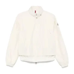 Twill jakke med nylon detaljer