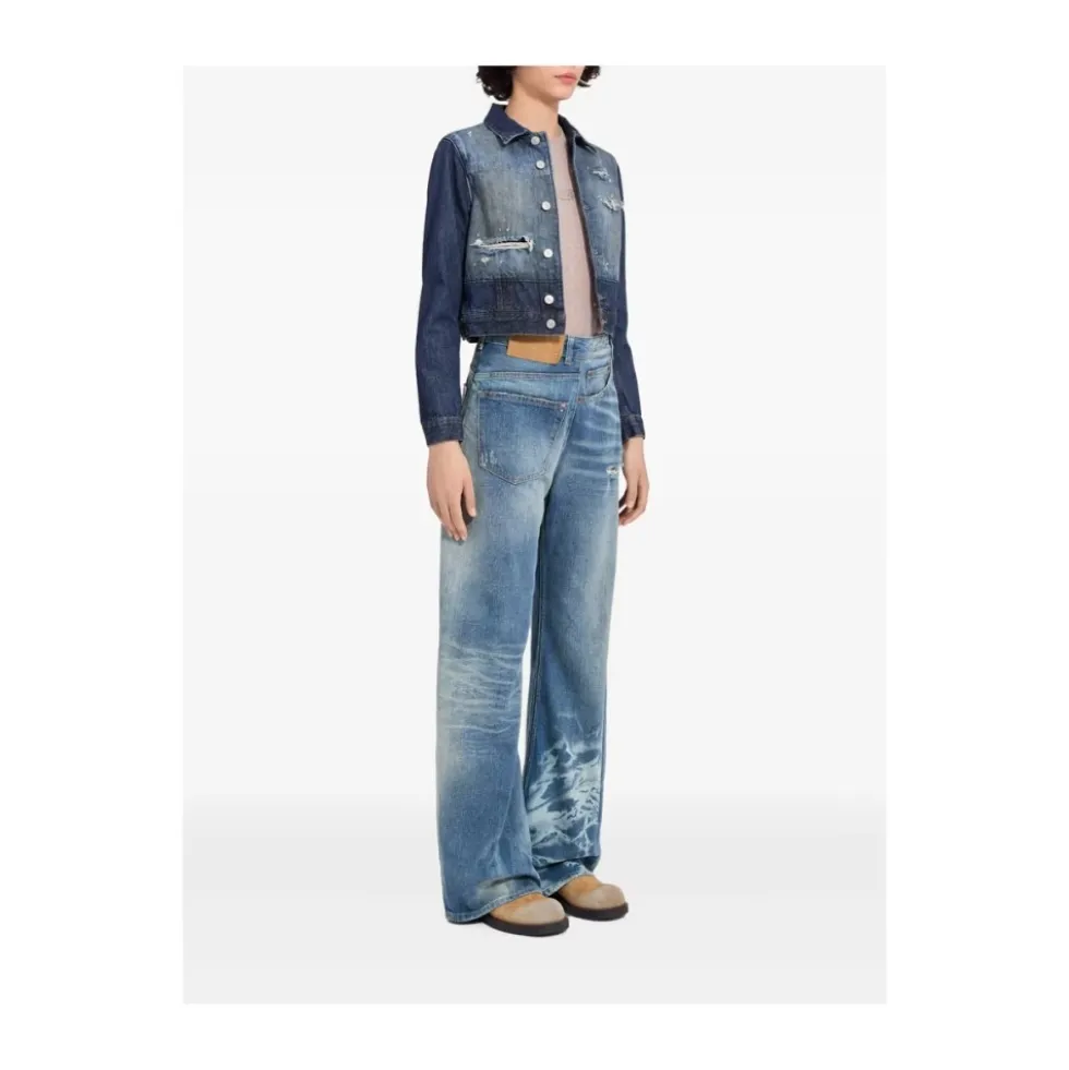 Twist Wide-Leg Jeans
