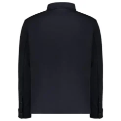 Uldblandet langærmet skjorte med lommer